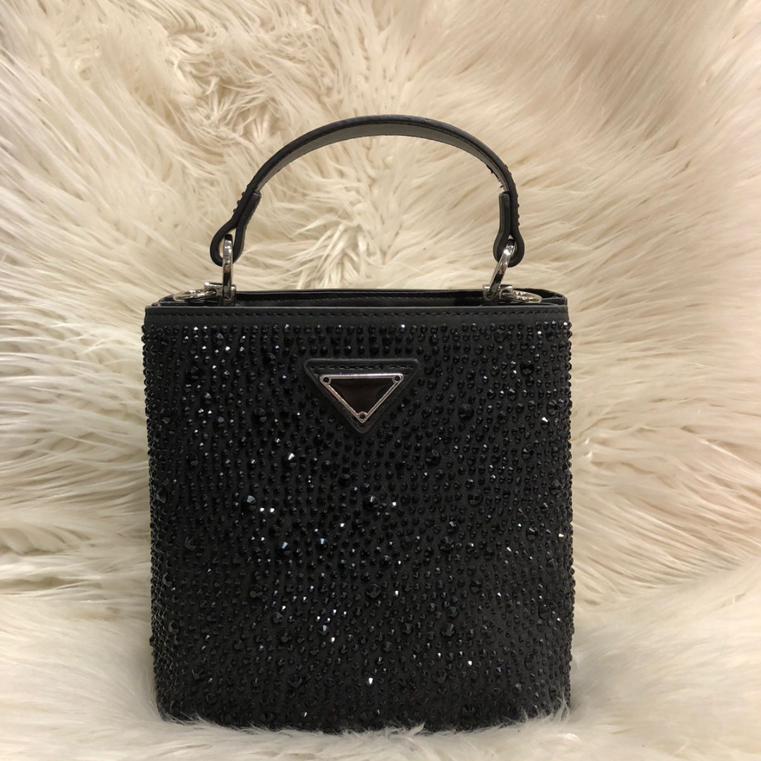 Stylish Sparkling Party Purse | Elegant Top Handle Bag for Weddings & Events (8 × 7 Inches)