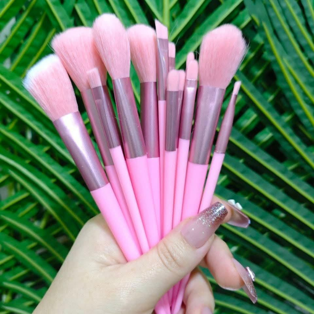 13 Pieces Soft Fluffy Makeup Brush Set - Cosmetics Brush Set