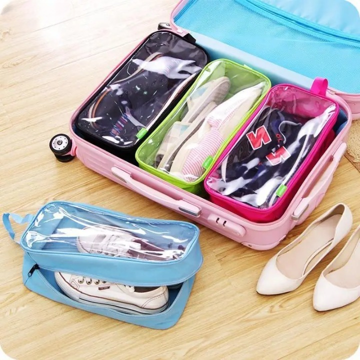 Waterproof Travel Shoe Bag – Portable Ventilated Gym Organizer for Sports Shoes, Yoga, Basketball & Football