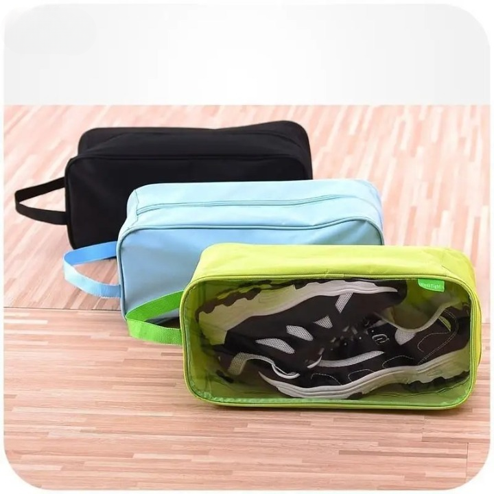 Waterproof Travel Shoe Bag – Portable Ventilated Gym Organizer for Sports Shoes, Yoga, Basketball & Football