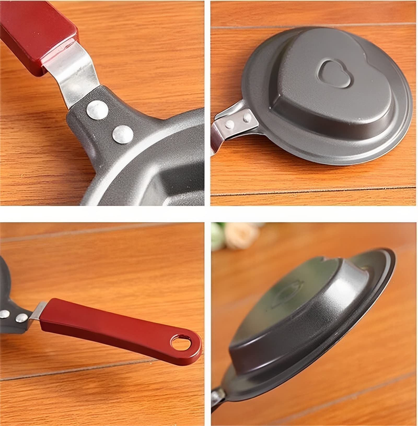 Creative Mini Nonstick Egg Frying Pan – Heart, Flower, Star & Fruit Shaped Egg Mold