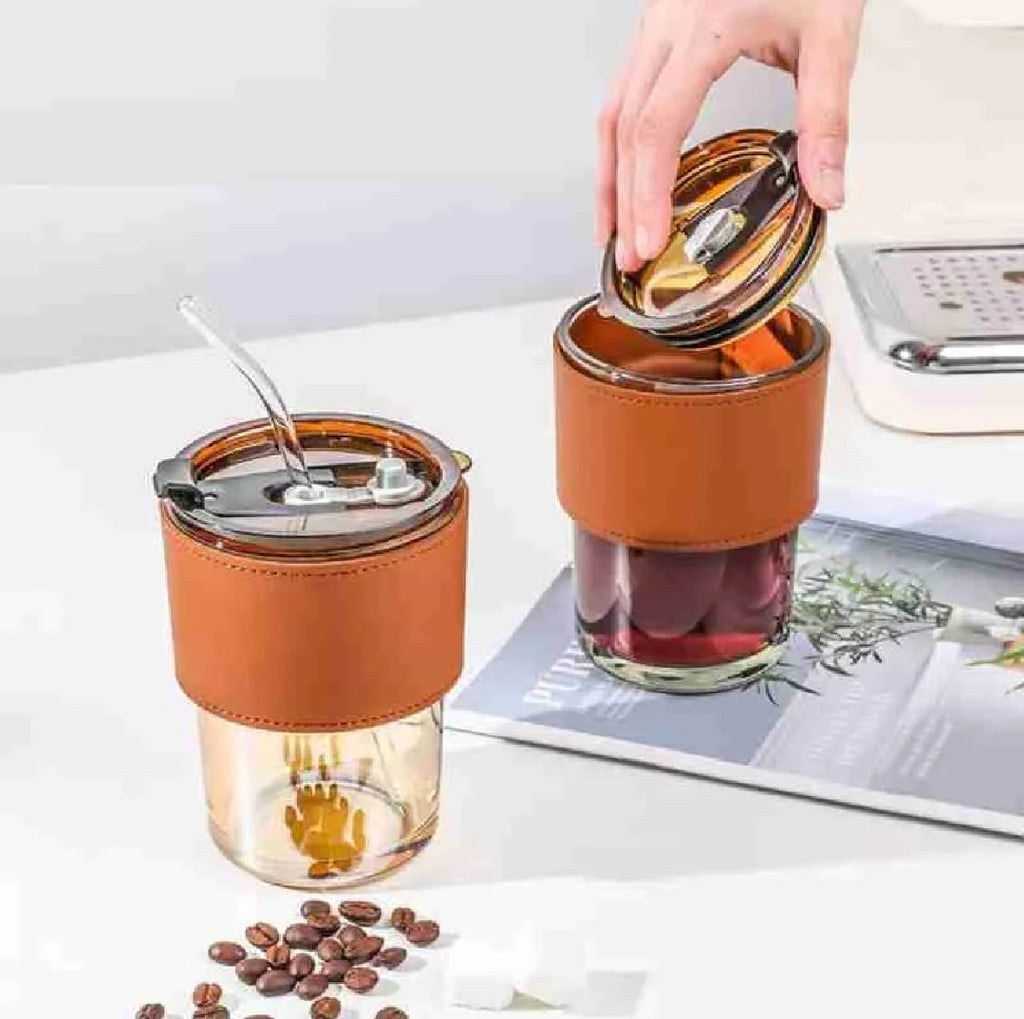 Reusable Coffee Mug with Straw – Leakproof Lid