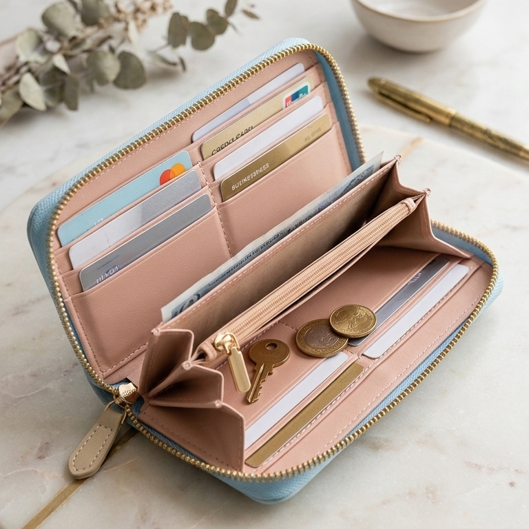 Unggi Wallet – Stylish Zip Around Wallet for Women