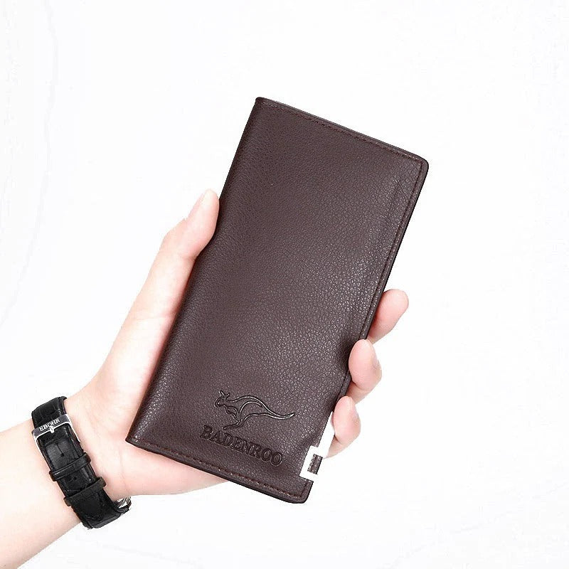 Kangro Brand Vintage PU Leather Long Wallet and Fold Leather Wallet for Men