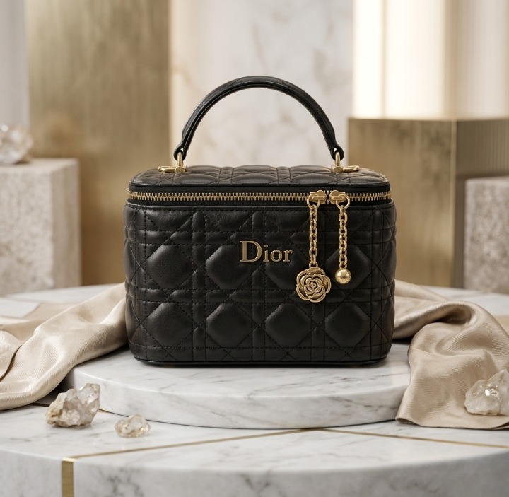 Imported Synthetic Leather Beauty Bag