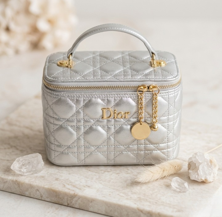 Imported Synthetic Leather Beauty Bag