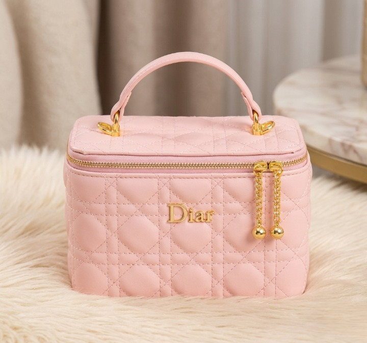 Imported Synthetic Leather Beauty Bag