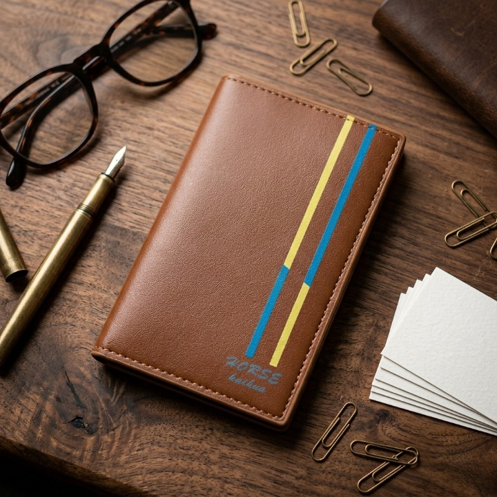 Horse Design Men’s Wallet Premium Leather Wallet for Men Stylish Horse
