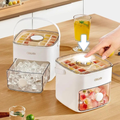 Box Mold Ice Storage Double Layer Ice Cube Tray With Handle