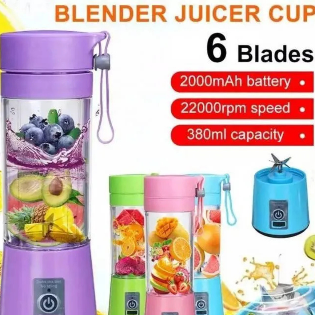 Portable & Rechargeable Electric Juicer Blender