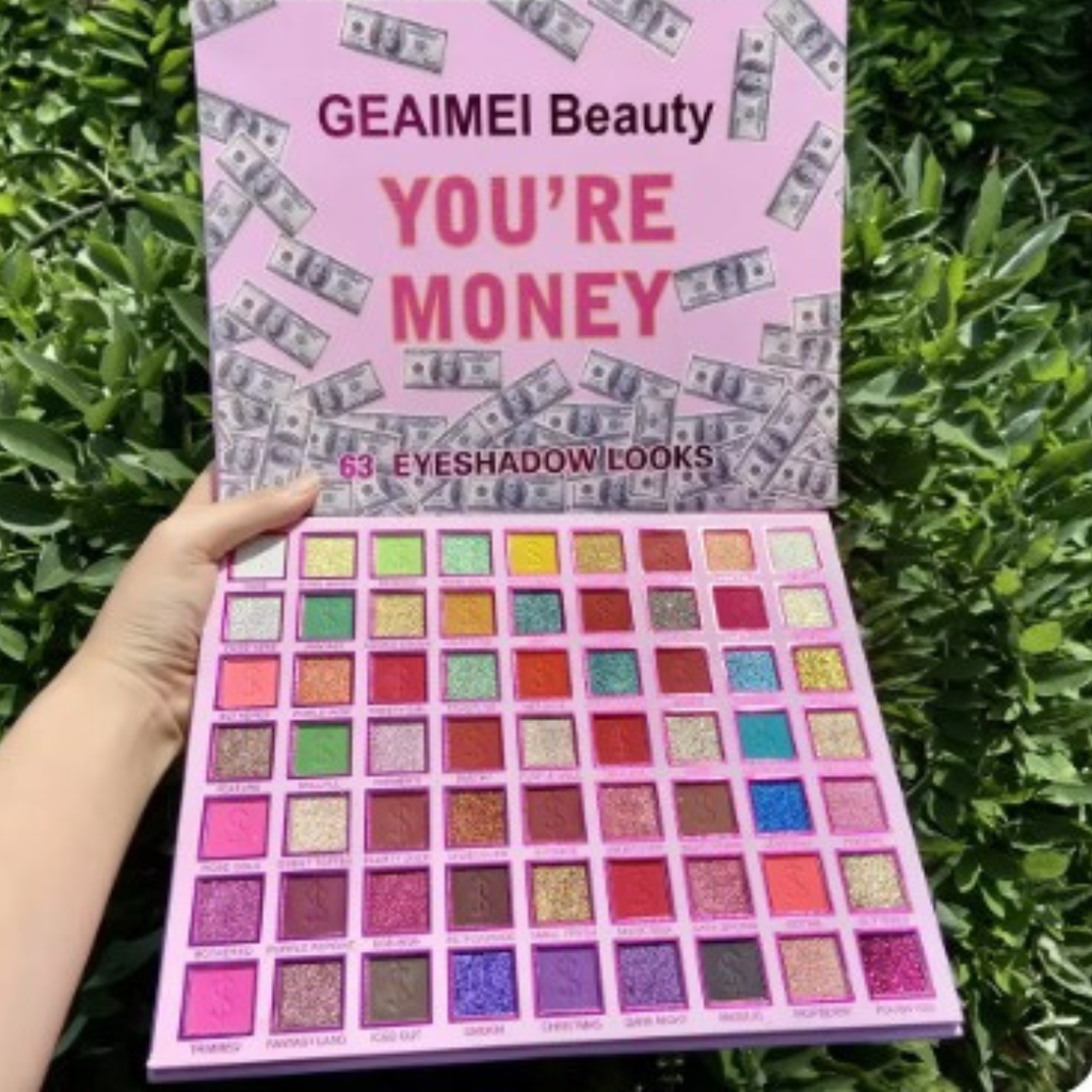 63 colors Eye shadow palette High quality Long Lasting High pigmentation Water proof make up kit