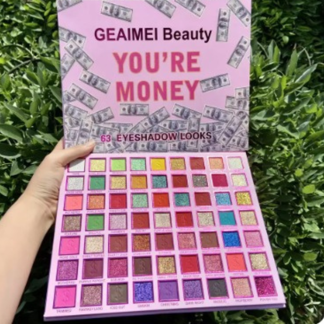 63 colors Eye shadow palette High quality Long Lasting High pigmentation Water proof make up kit