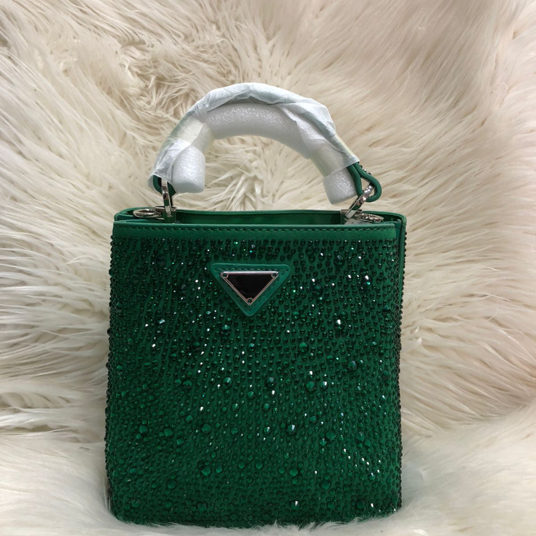 Stylish Sparkling Party Purse | Elegant Top Handle Bag for Weddings & Events (8 × 7 Inches)