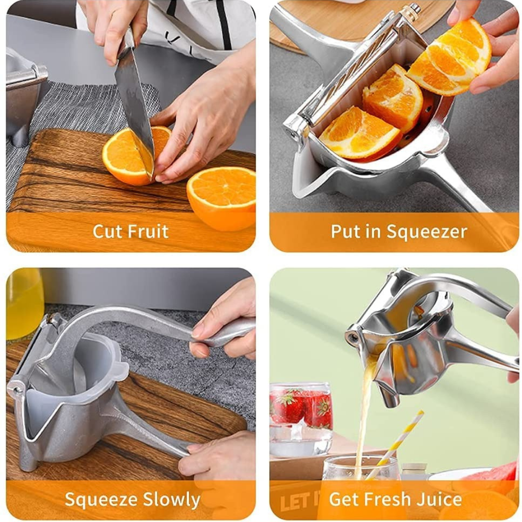 Stainless Steel Lemon & Orange Clip Handheld Fruit Juicer