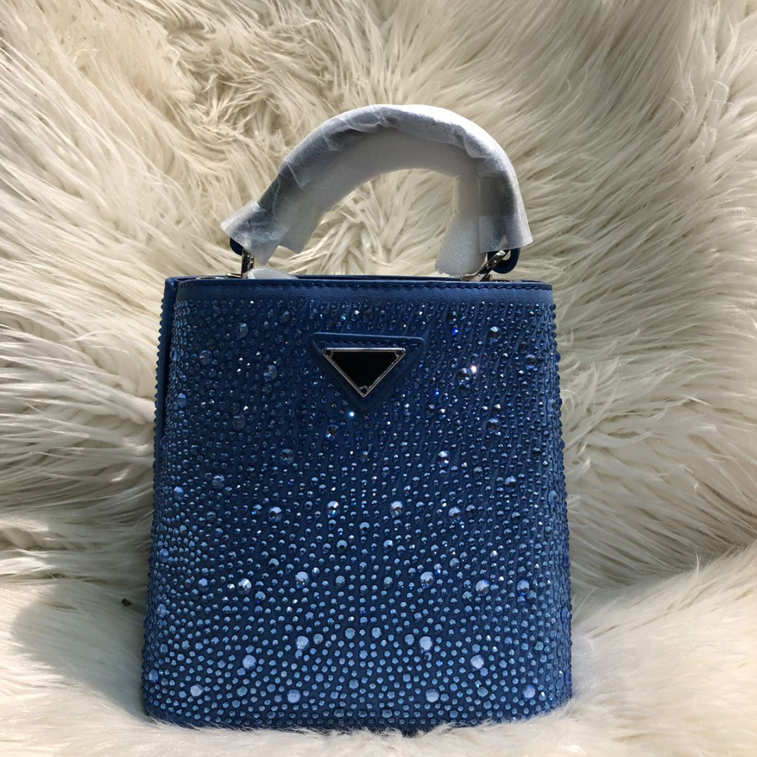 Stylish Sparkling Party Purse | Elegant Top Handle Bag for Weddings & Events (8 × 7 Inches)