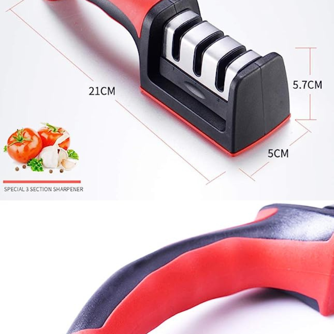 3-in-1 Knife Sharpener With Fruit And Meat Knife Peeler