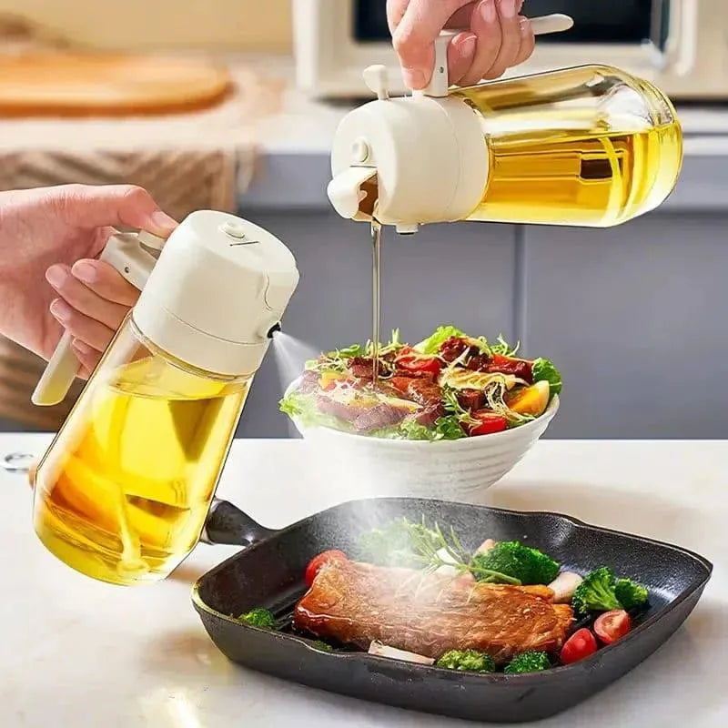 Oil Dispenser and Spray Bottle