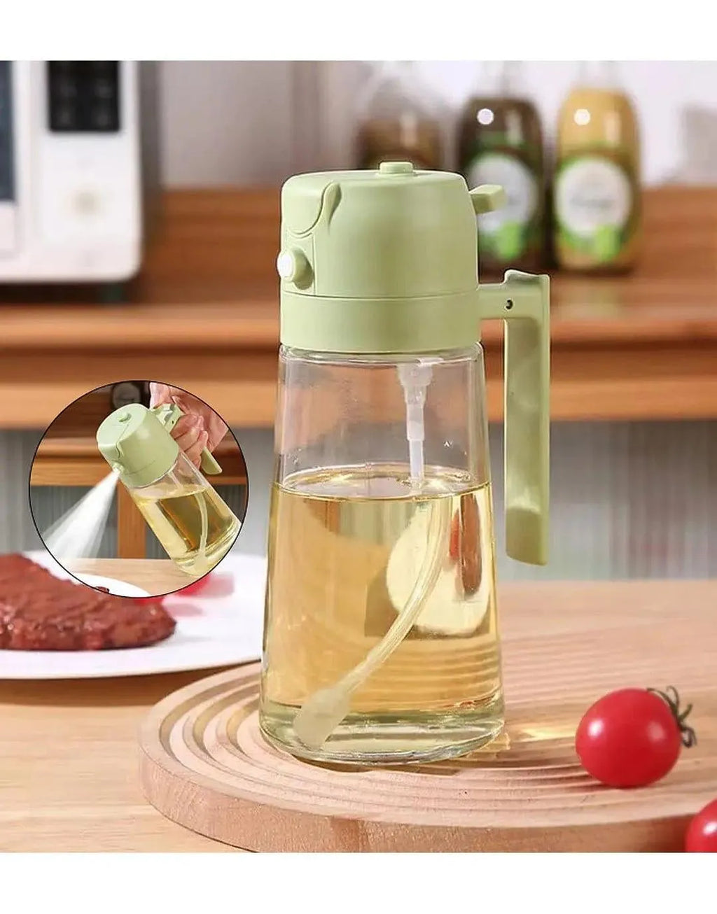 Oil Dispenser and Spray Bottle