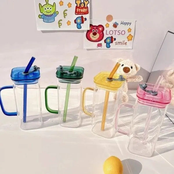 Glass Tumbler for Coffee Tea Juice Travel Use