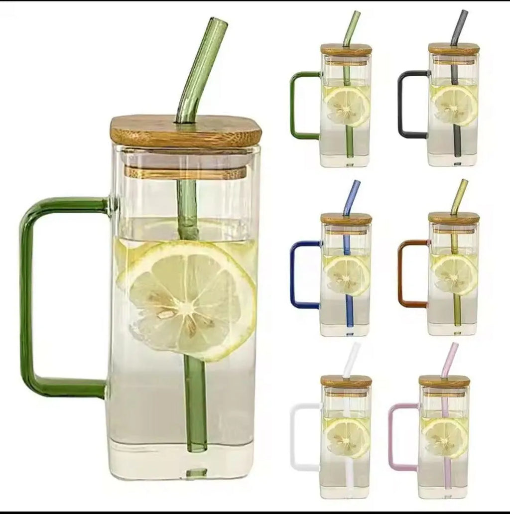 Glass Tumbler for Coffee Tea Juice Travel Use