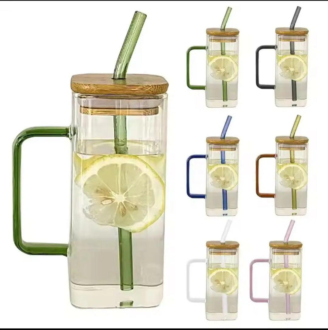 Glass Tumbler for Coffee Tea Juice Travel Use